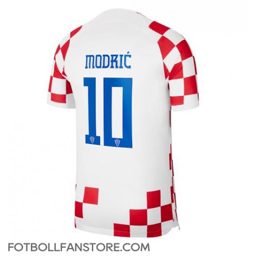 Kroatien Luka Modric #10 Hemma matchtröja VM 2022 Kortärmad Billigt